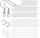 Stainless Steel Earring Hooks French Ear Wire, 600pcs Earring Making Findings Parts Jewels DIY Supplies Kits, with… — 1