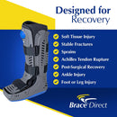 Brace Direct Full Shell Walking Boot - Tall Cam Fracture Boot with Air Pump — 4
