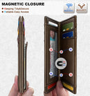 BULLIANT Magnetic Slim Leather Pocket Wallet Money Clip For Men 12Cards - Alaska Leather - Coffee — 3
