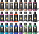 ABEIER Metallic Acrylic Paint Set 24 Colors 2oz Rich Pigments Non-Toxic | Metallic Colors — 1