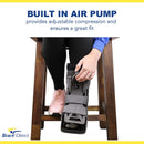Brace Direct Short Full Shell Walking Boot with Air Pump – Low-Profile Orthopedic CAM Walker for Foot & Ankle Fractures, Sprains & Post-Op Recovery Small (US Shoe Men 4.5-7.5 / Women 6-8.5) — 6