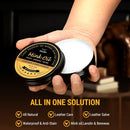 Mink Oil for Leather Boots, Boot Leather Care Kit, Leather Shoe Care Kit for Cowboy Boots, Work Boots, Leather Conditioner and Cleaner All-Natural Waterproof Soften and Restore Shoes — 7