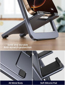 JSAUX Fold-Flat Cell Phone Stand, Adjustable Desk Holder-Gray photo 6