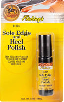 Fiebing's Shoe Sole and Heel Polish - Restore Leather and Rubber Scuffed Heels and Soles, Easy Application, Non-Toxic - Black - .06oz Container. Made in The US — 1