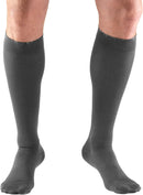 Truform 20-30 mmHg Compression Stockings for Men and Women, Knee High Length, Closed Toe | Gray | Small (1 Pair) | Microfiber Knit — 5