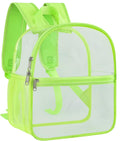 Paxiland Clear Backpack Stadium Approved, 12x10.5x6 Inches Clear Bag | Green-standard — 1