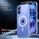 TAURI for iPhone 16 Case, with Screen Protector, Clear — 4