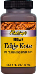 Fiebing's Edge Kote, 4 Oz. - Color Coats Leather Edges - Brown — 1