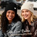 YANIBEST Satin Lined Beanie for Women, Reduce Frizz Winter Hats — 3