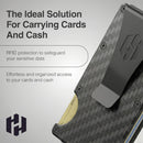 Hayvenhurst Wallet for Men - Slim RFID Blocking Metal Wallet with Money Clip, Minimalist Front Pocket Credit Card Holder, Small Mens Wallet — 6