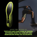 Superfeet Run Pacer Elite Insoles - Carbitex Carbon Fiber Plate for Propulsion, High-Energy SuperRev Foam for Faster, More Efficient Running, 10.5-12 Women / 9.5-11 Men - Acid Lime — 6