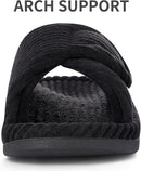 Litfun Orthopedic Slippers for Women Arch Support House Shoes - Black — 4