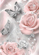 5D Diamond Painting Kits for Adults, Butterfly Rose Flower Diamond Art Kits | KM53-1 — 1