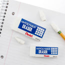 Pentel Hi-Polymer Block Eraser, Large, White, Pack of 10 Erasers | 10 Pack | Large Block Eraser — 7
