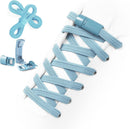 Aiboxin Elastic No Tie Shoelaces for Kids Adults Tieless Stretch Shoe Laces | Powder Blue — 1