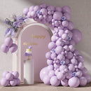 RUBFAC 87pcs Lavender Balloons Different Sizes 18 12 10 5 Inches for Garland Arch, Premium Pastel Latex Balloons for Birthday Party Wedding Baby Shower Bridal Shower Decorations | Pastel Purple — 1