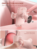 Lamicall 2026 Wider Clamp & Metal Hook Car Phone Holder Vent Accessories | NEW Upgraded - Pink photo 4