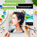 Soucolor Watercolor Paper Pad 9x12 140lb Cold Press 40 Sheets Art Supplies | Satind Black | 9" x 12" (Pack of 1) — 3