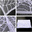 AerWo Halloween Fireplace Mantel Scarf, Halloween Decorations White Lace Spiderweb Fireplace Cover Festive Party Supplies,18 x 98 inch — 2