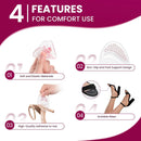 Ball-of-Foot Cushions for High Heels Sandals Women - Bukihome 2-Pair Metatarsal Pads for Forefoot Pain Relief - Invisible Gel Shoe Inserts Non-Slip Prevent Foot Sliding Forward (Clear) 2