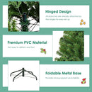 DREAMADE 6ft Prelit Christmas Tree, Xmas Tree with 1000 PVC Branch, 350 Pre-Strung Dual-Colored LED Lights, 11 Lighting Modes & Foldable Base, Artificial Christmas Trees for Home, Party, Holiday Decor — 5