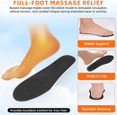 Steppers Insoles for Men & Women, 4D Memory Foam Cloud Footstr Insoles with Arch Support, Comfortable & Breathable Massage Shoe Inserts for Foot Pain & Fatigue (Black, US M 7-11/W 8.5-13.5) — 5