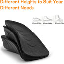 Height Increase Insoles, 3 Pairs Combo for Men & Women, Invisible Height Boost Inserts, Shock Absorbing Arch Support, Breathable Comfortable Elevator Insoles for Sneakers, Boots, Dress Shoes,Black — 2