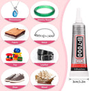 cridoz B7000 Jewelry Glue for Rhinestones,10Pack Flexible Super Glue Gel with Precision Tip Multi Function Clear Gem… — 6