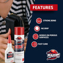 Kraken Bond Wow! CA Glue Set (4x1.75 oz) + Activator Spray (2x6.75 oz) –Super Fast Cyanoacrylate Adhesive Kit for… — 4
