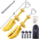 cyrico Shoe Stretcher Women 4-way Shoe Expander Widener Shoe Tree Shape for Wide Feet | yellow — 6