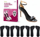 High Heel Cushion Inserts for Women - (4 Pairs) Bukihome 3/4 Invisible Insoles Prevent Feet from Sliding Forward - Shock & Sweat Absorption - Comfort Shoe Pads for Heels Sandals Flats,Size L Black - Black | Large (4 Pairs) — 1