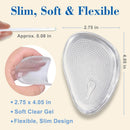 Metatarsal Pads for Women, Ball of Foot Cushions, 10PCS Clear Gel Forefoot Pads with Adhesive Backing, Reusable Foot Pads for Heels, Flats, Sneakers, Dress Shoes and Work Shoes 4
