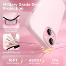 GolbinBox Magnetic for iPhone 15 Case, Silicone Cover, Chalk Pink — 4