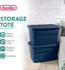 Sterilite Tote, Plastic Storage Bins with Snap Lids, 30 Gallon, 6-Pack — 2