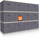 Lifewit Storage Cubes, 11 Inch Organizer Bins, 18L Gray, 12 Packs — 1