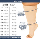 Mojo Toeless Compression Socks for Women and Men 20-30 mmHg Open Toe - AB211 | X-Large | Beige — 4