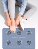 Brison Metatarsal Pads for Women and Men Ball of Foot Cushion - Gel Sleeves Cushions Pad - Fabric Soft Socks for Supports Feet Pain Relief - 2 Pairs (Beige, Medium) 4