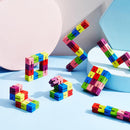 6 Pcs Wooden Twist Block Puzzle, Colorful Sensory Toy for Teens and Adults — 5