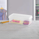 Sterilite 12-Pack FlipTop Stackable Rectangular Storage Bin with Hinging Lid, Clear — 6