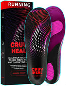 CRUVHEAL Running Gel Insoles - Athletic Shock Absorbing Insert (M) - Purple — 1