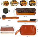 13Pcs Leather Boots Polish Wax Kit, Complete Shoe Shine Kit Leather Cream — 7