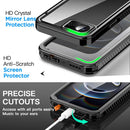AICase for iPhone 16e Case/iPhone 17e Case Waterproof, Clear Water Proof Shockproof Dustproof Snowproof Full Body Rugged Transparent Underwater Phone Case for iPhone 16e/17e Built-in Screen Protector — 6