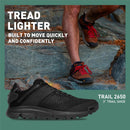 Danner Trail 2650 Hiking Shoes for Men - Durable Suede, Lightweight Textile with Breathable Mesh Lining, Ortholite Footbed & Vibram Traction Outsole - Black Shadow - Mesh — 2