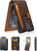 Wallet for Men, Mens Minimalist Wallet 9-13 Cards, Slim Compact RFID Wallet