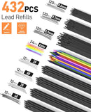 Four Candies 25PCS Mechanical Pencil Set, 0.5, 0.7, 0.9 ＆ 2mm, Storage Case | 0.5mm+0.7mm+0.9mm+2.0mm — 2