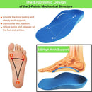 Arch Support Shoes Inserts for Boys Orthotic Shoe Inserts for Kids Flat Feet Gel Thick Shoe Insoles for for Heel Protector and Pains Relief - Blue — 3