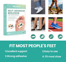 Welnove Moleskin Adhesive Pads for Feet, Blister Bandages for Feet, Sector-Shaped Design for Ball of Foot,Mole Skin Patch for Blister,Callus,Bunion Prevention, 32 Sheets, Flower Patterned — 2