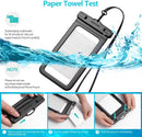 6 Pack 8.5" Waterproof Cell Phone Pouch - Underwater Dry Bag Case Lanyard - Water Proof Clear Holder Protector for iPhone 17 16 15 Pro Max Plus Samsung Galaxy S25 S24 Ultra Note for Beach Swimming — 5