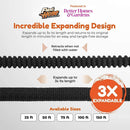 Flexi Hose with 8 Function Nozzle, 100FT - Lightweight Expandable Garden Hose, No-Kink Flexibility, 3/4 Inch Solid Brass Fittings and Double Latex Core | Black — 2
