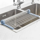 MECHEER Over The Sink Dish Drying Rack, Roll Up Dish Drying Rack Kitchen Dish Rack Stainless Steel Sink Drying Rack,… — 5